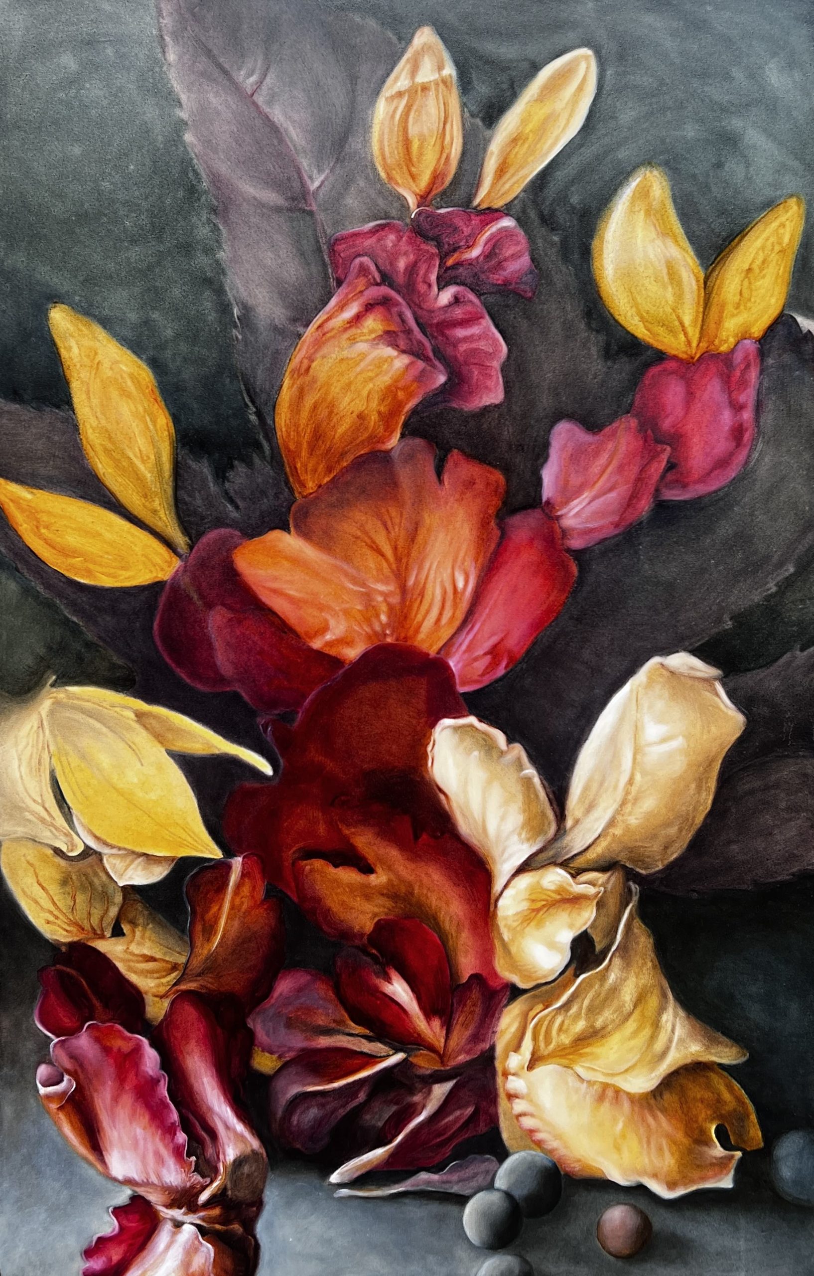 Imagine you could eat the sun, oil on canvas, 90x140 cm